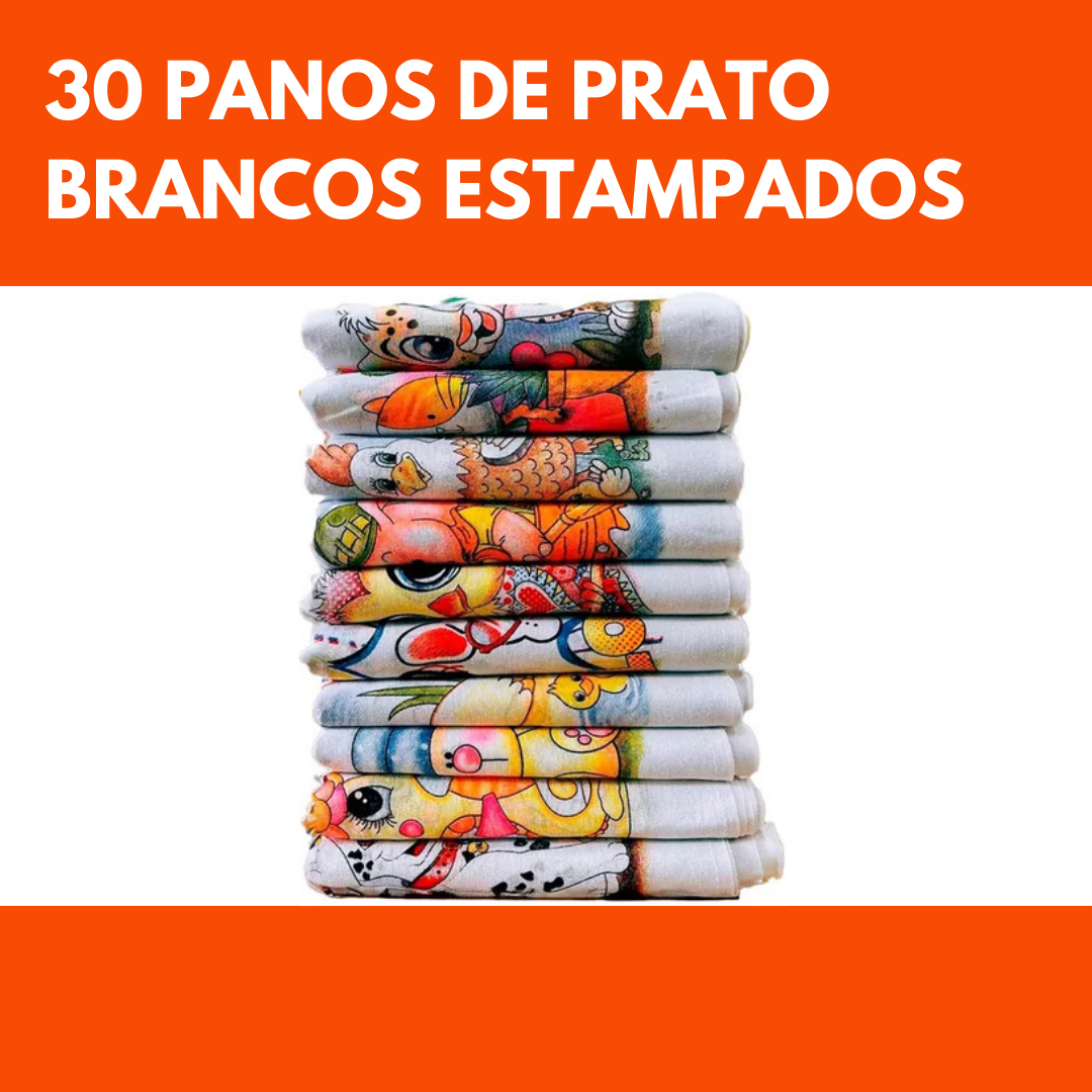 '+30 Panos De Prato Brancos Estampados